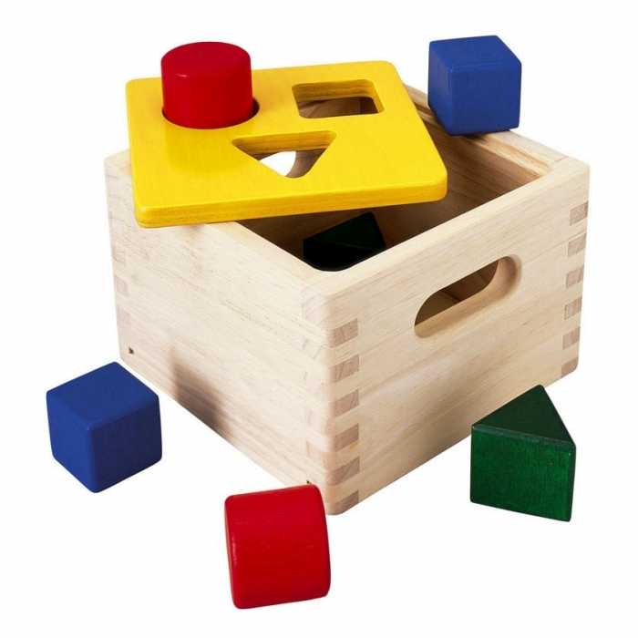 Ξύλινο κουτί με γεωμετρικά σώματα - 1