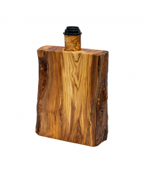 Ξύλινο Χειροποίητο Φωτιστικό Κορμός από ξύλο ελιάς 23x35 εκ. - 10