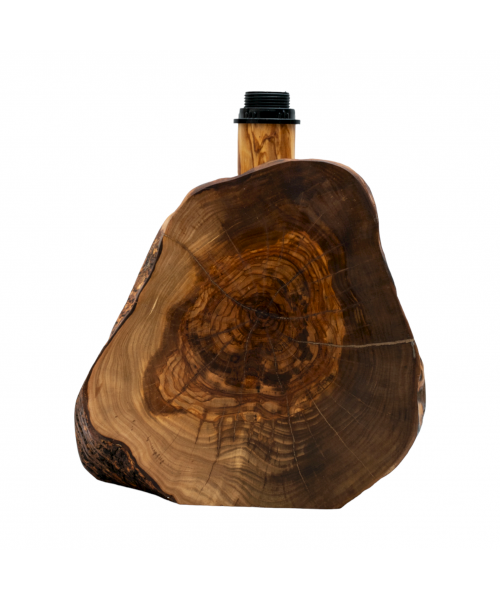 Ξύλινο Χειροποίητο Φωτιστικό Κορμός από ξύλο ελιάς 28x35 εκ. - 7